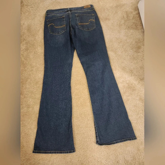 Signature Levi Strauss Women Dark Wash Jeans Modern Boot Cut 33" Waist Blue #C60 - Picture 5 of 5